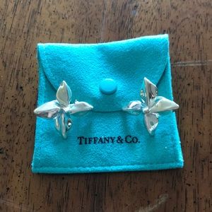 Tiffany Poinsettia Plumeria Earrings